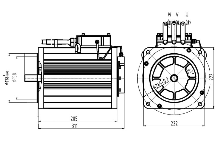 TZQ210-15KW-144V永磁同步電機(jī)