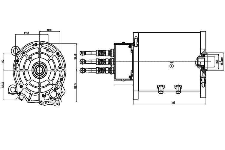 TZQ210-18KW-312V永磁同步電機(jī)