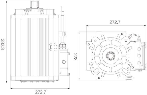 25KW-312V交流變頻牽引電機