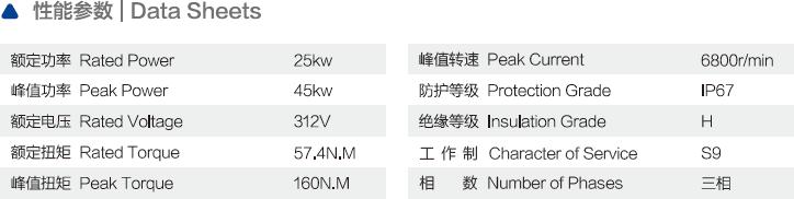 25KW-312V交流變頻牽引電機